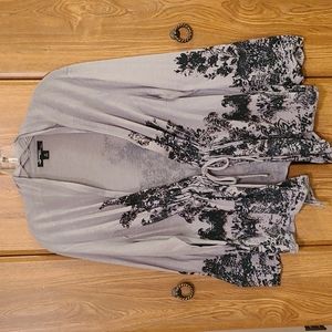 Sharagano Studio Ribbon-Tied Sweater